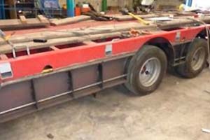 Low loader trailer modifications